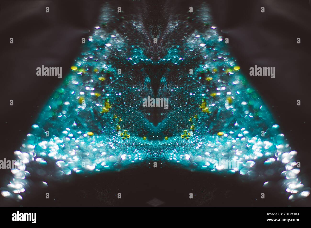Abstract form bokeh dancing form shapes Stock Photo