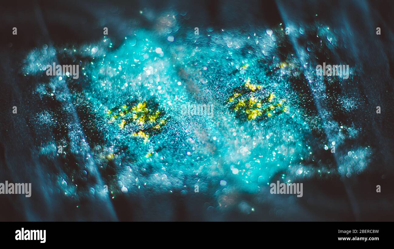Abstract form bokeh dancing form shapes Stock Photo