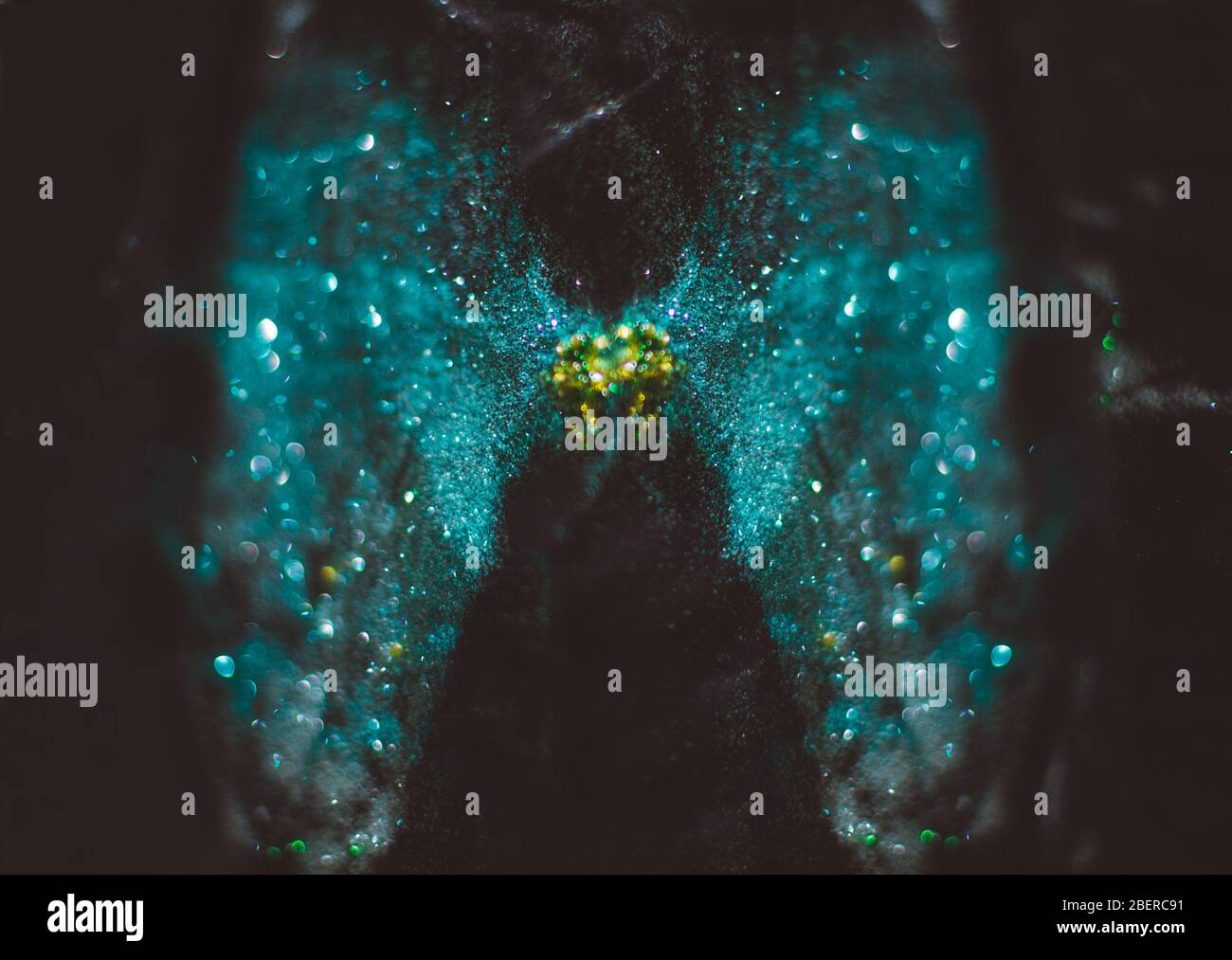 Abstract form bokeh dancing form shapes Stock Photo