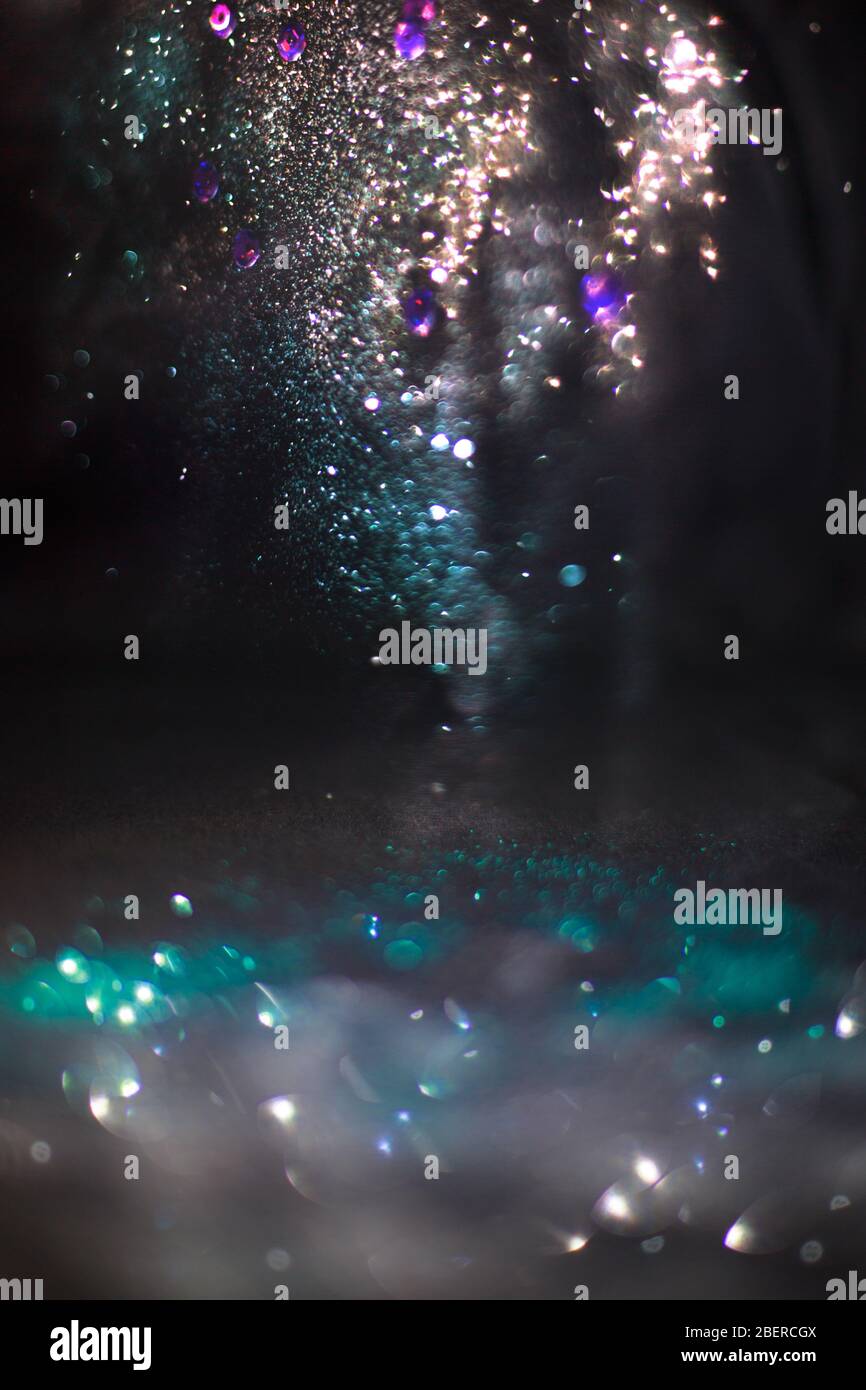 Blurry blue background white bokeh hi-res stock photography and images ...