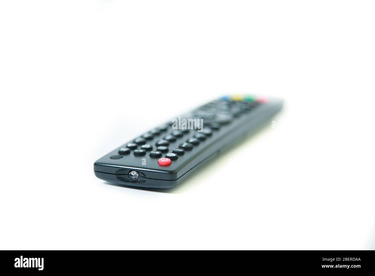 tv remote control on white background Stock Photo