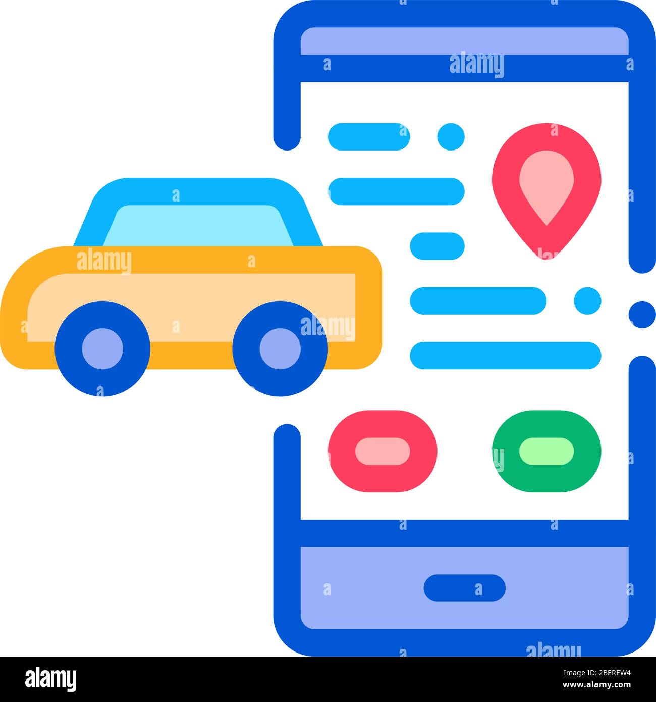 machine geolocation icon vector outline illustration Stock Vector Image ...