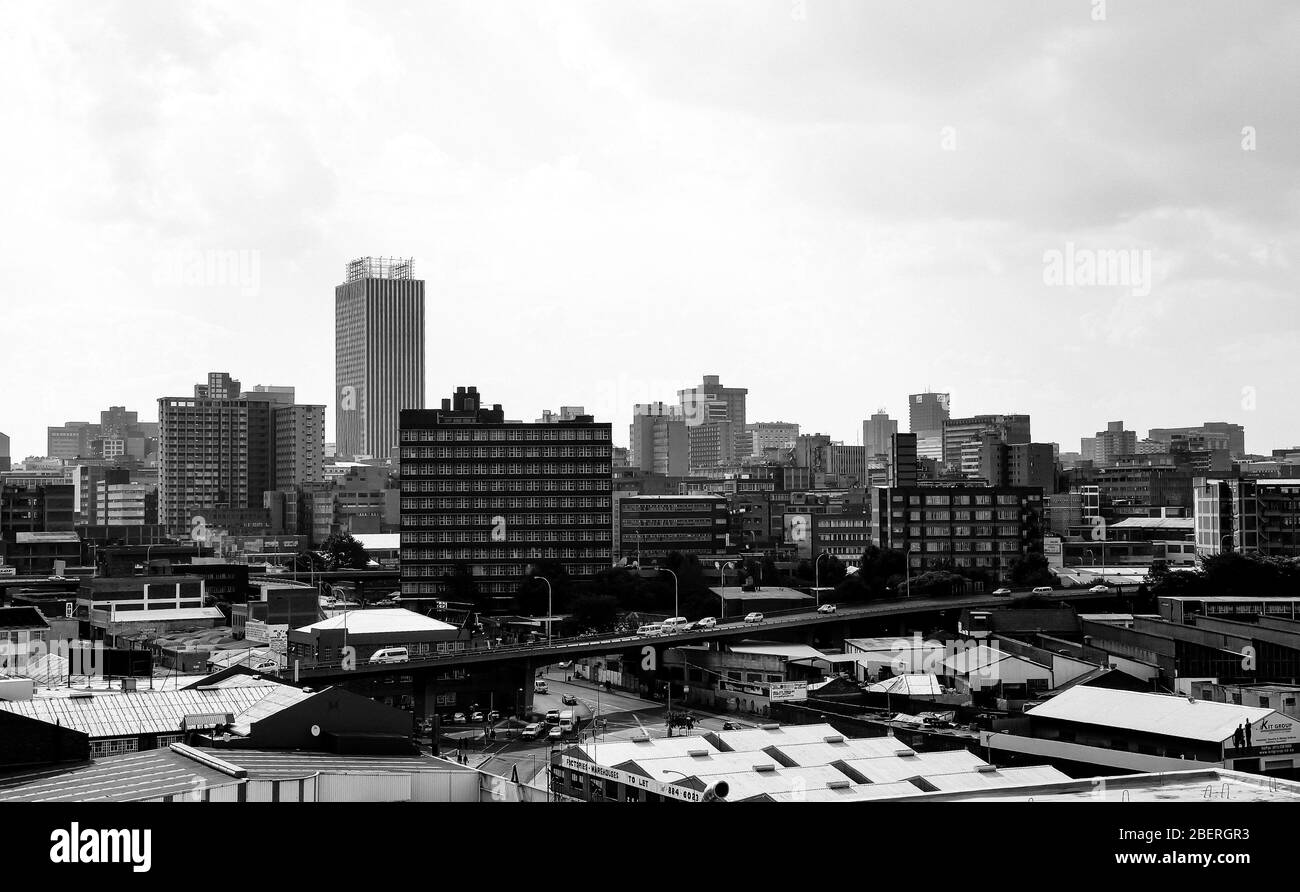 Johannesburg street view Black and White Stock Photos & Images Alamy