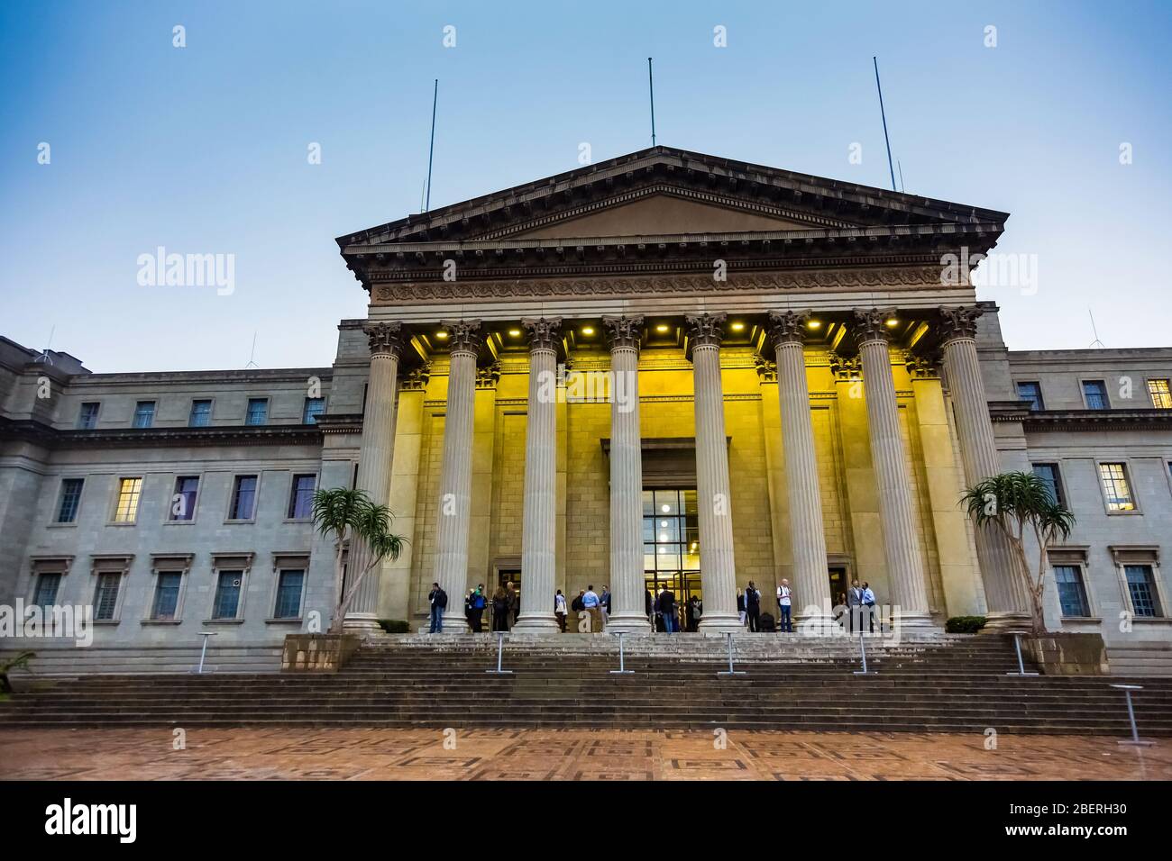 Johannesburg, South Africa - November 24, 2014: Exterior view of the Great Hall at the University of the Witwatersrand in Johannesburg South Africa Stock Photo