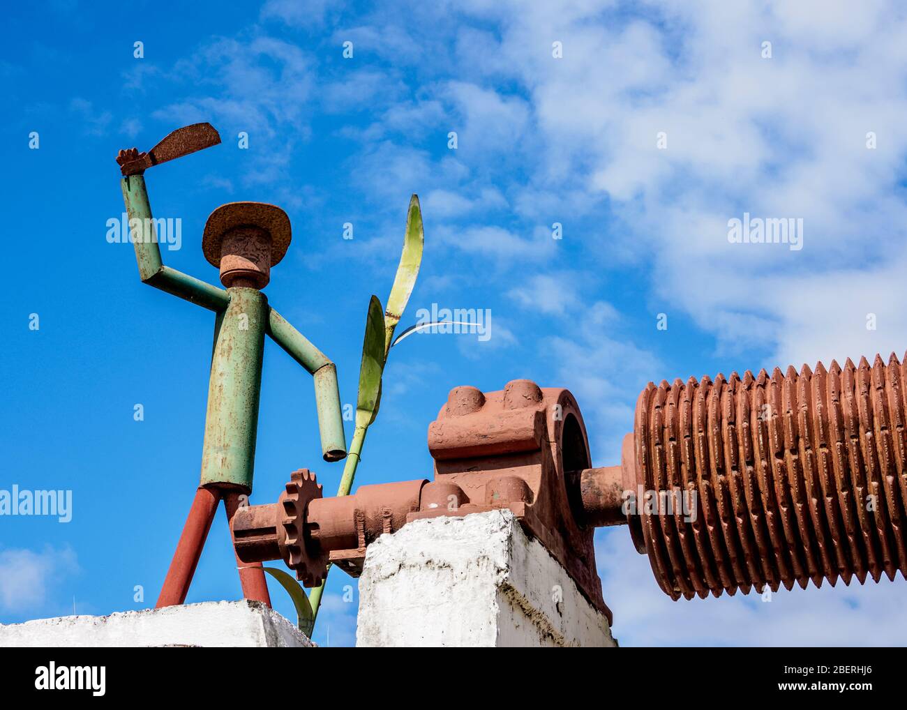 FNTA Sugar Mill Valley Museum, detailed view, Valle de los Ingenios, Sancti Spiritus Province, Cuba Stock Photo