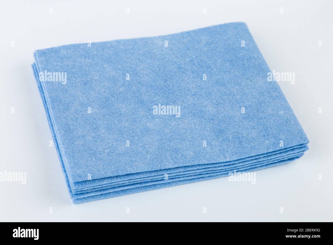 Kitchen rag for cleaning blue color on an isolated background Stock ...