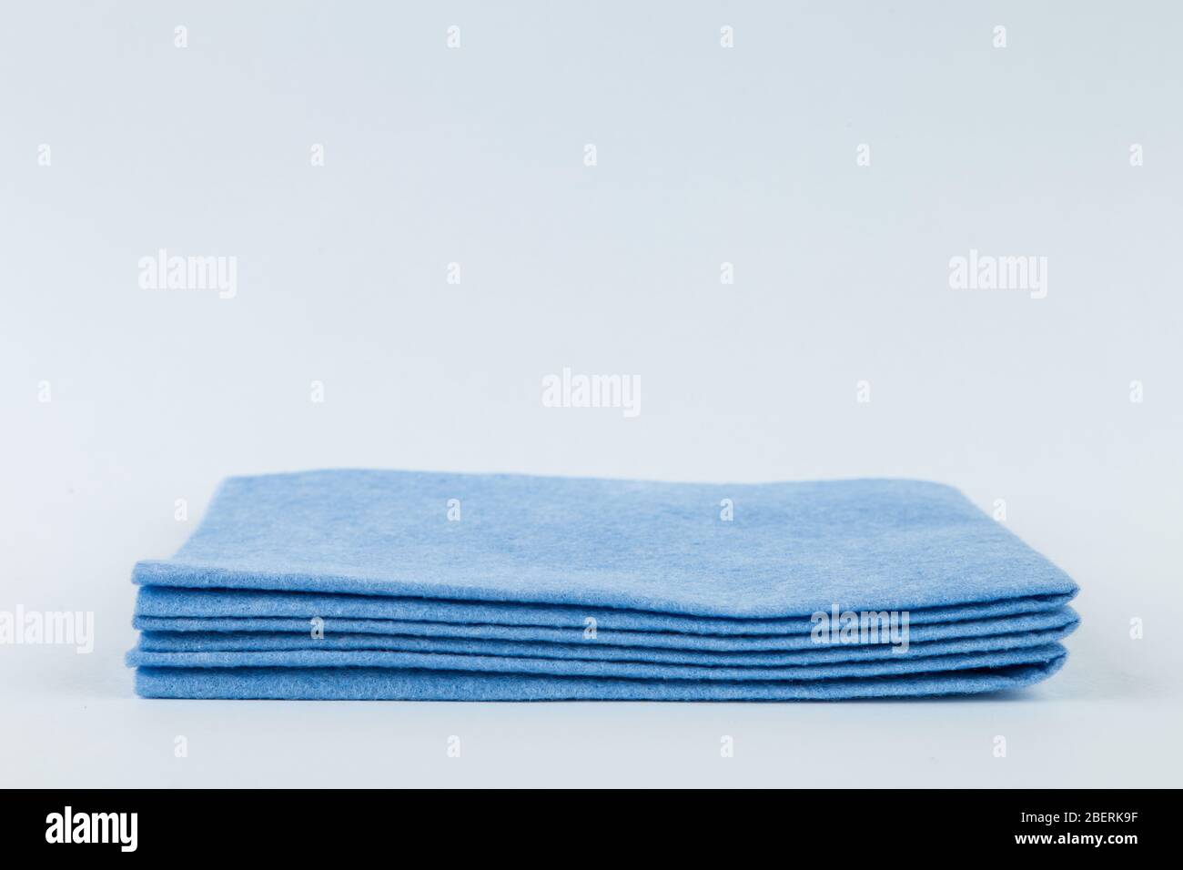 Kitchen rag for cleaning blue color on an isolated background Stock ...