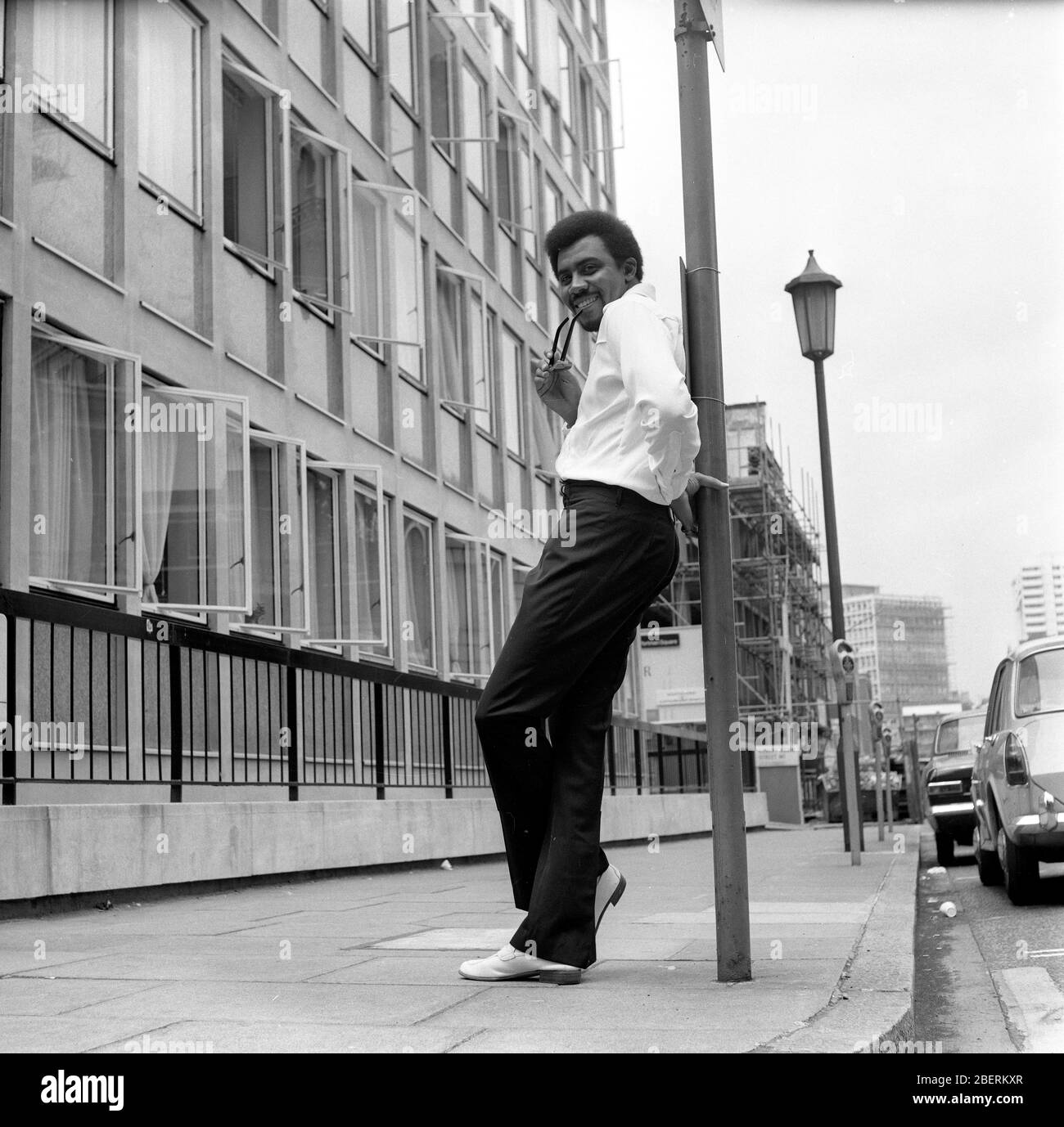 American soul singer Jimmy Ruffin in London 1969 aged 32 Stock Photo