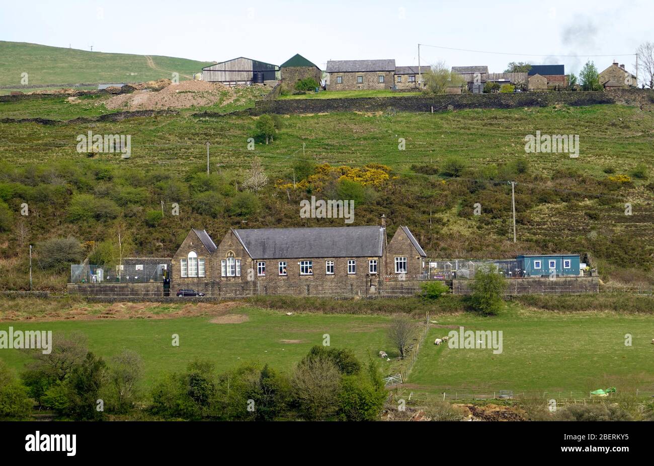 Thornsett Primary School,  near New Mills,  Derbyshire Stock Photo