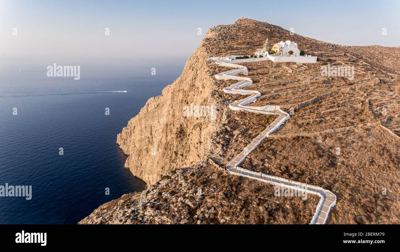 Church of Panagia, Folegandros island, Cyclades, Greece Stock Photo