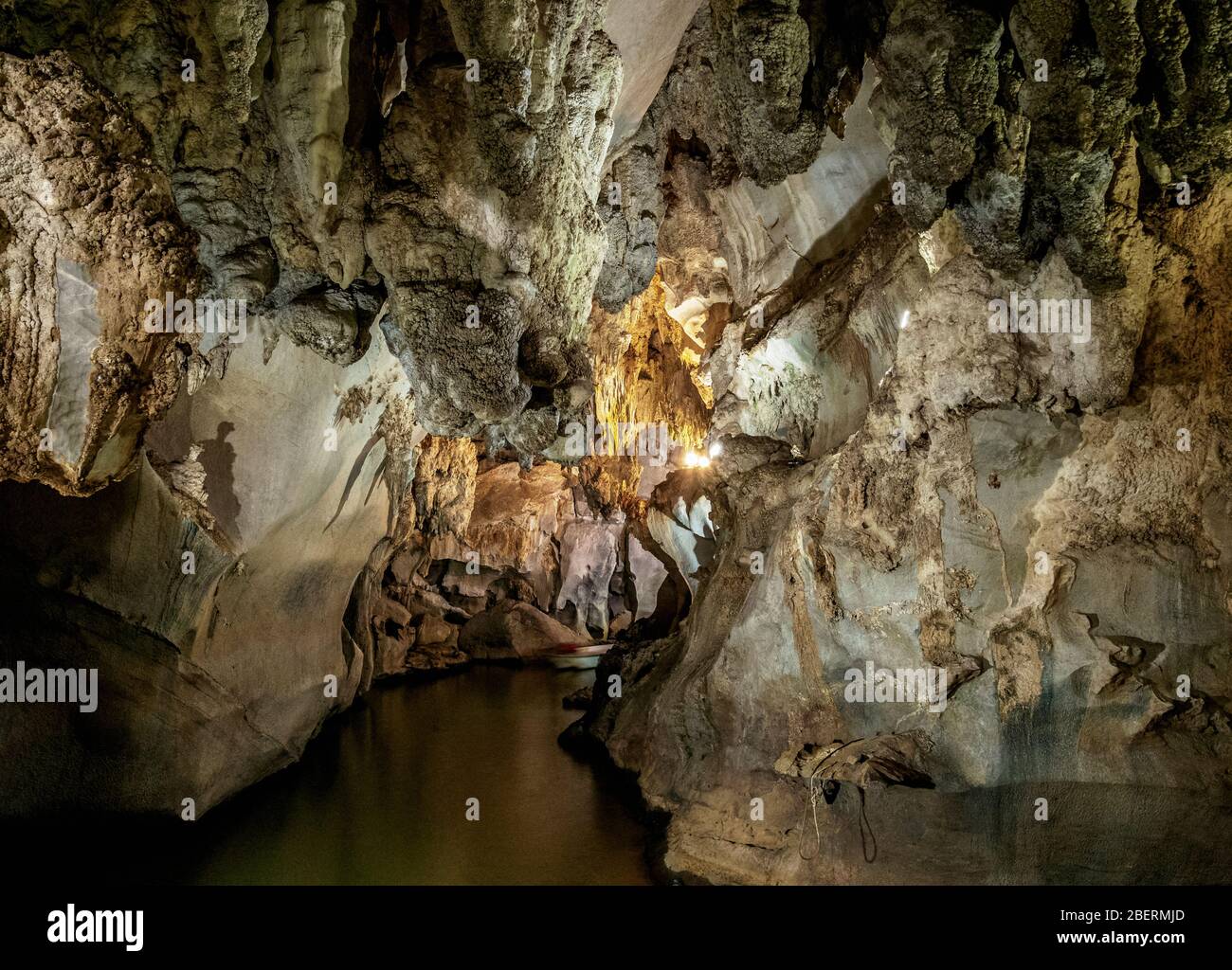 Indian Cave near Vinales, inside, Pinar del Rio Province, Cuba Stock Photo