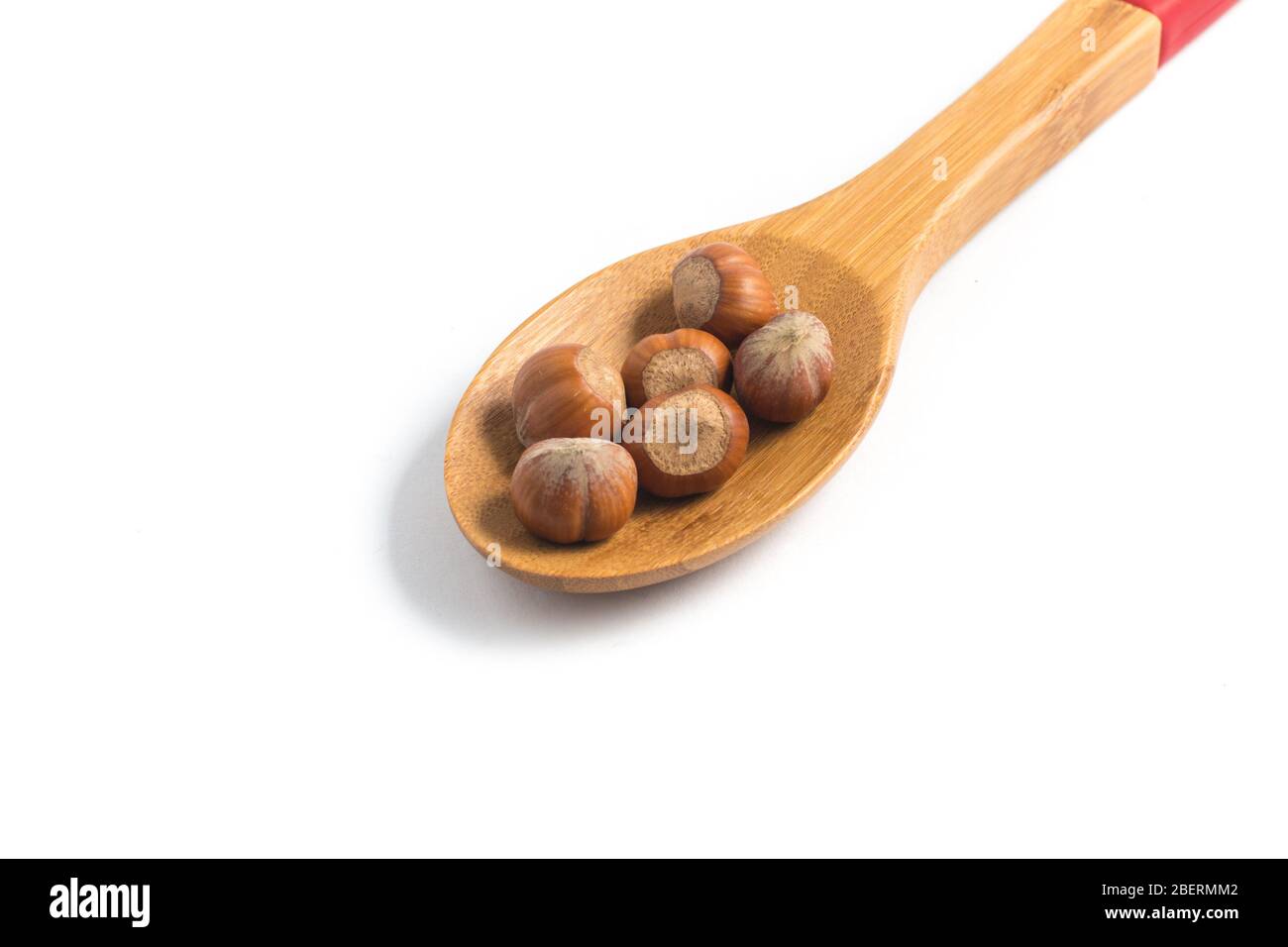Whole Hazelnut Seeds isolated on white background Stock Photo Alamy