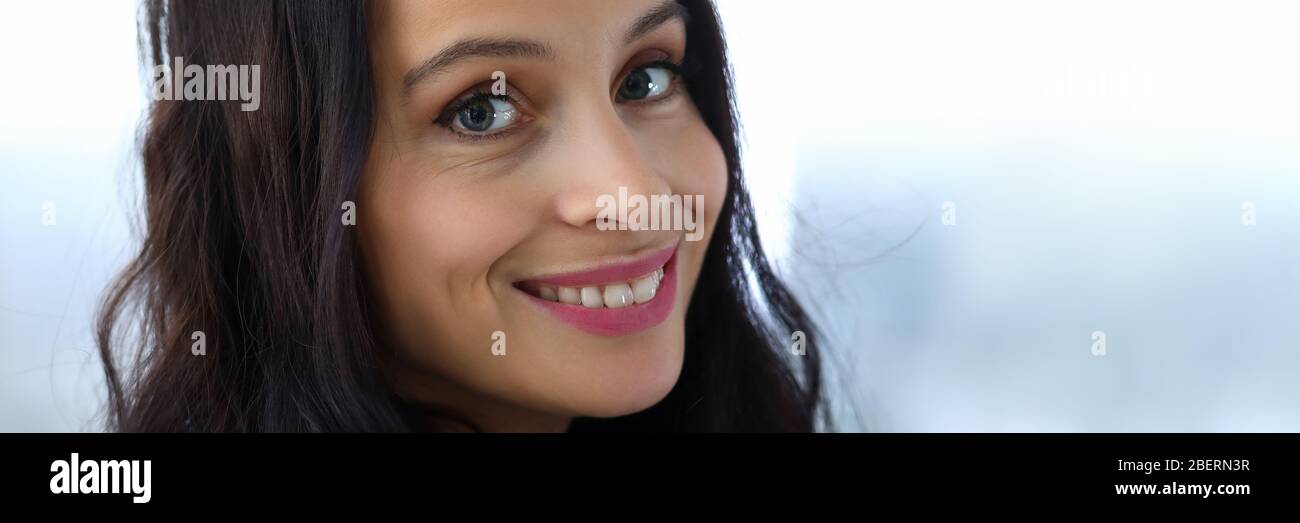 Pretty lady with perfect appearance Stock Photo