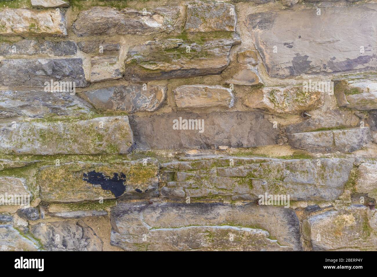 Stone Brick Wall. Rustic Style. Close-up photo Stock Photo - Alamy
