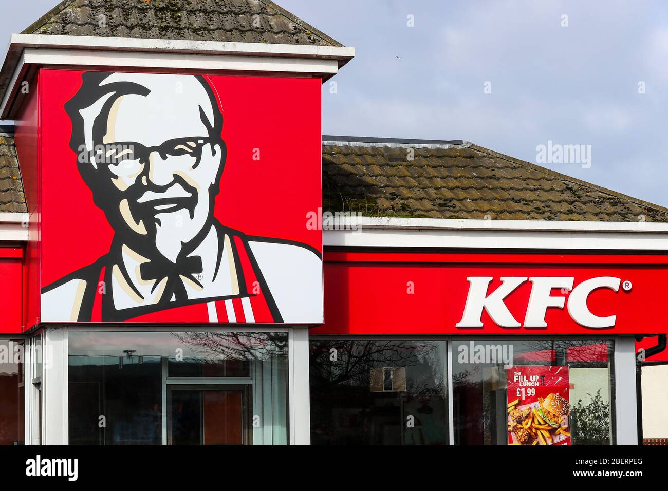 KFC fast food and American burger restaurant, Kilmarnock, UK Stock Photo