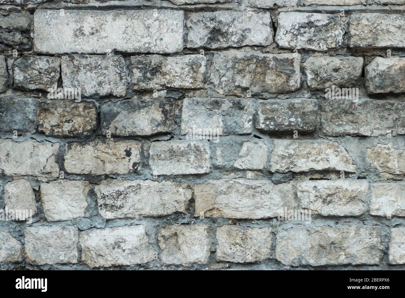 Texture of old brickwork closeup as background Stock Photo