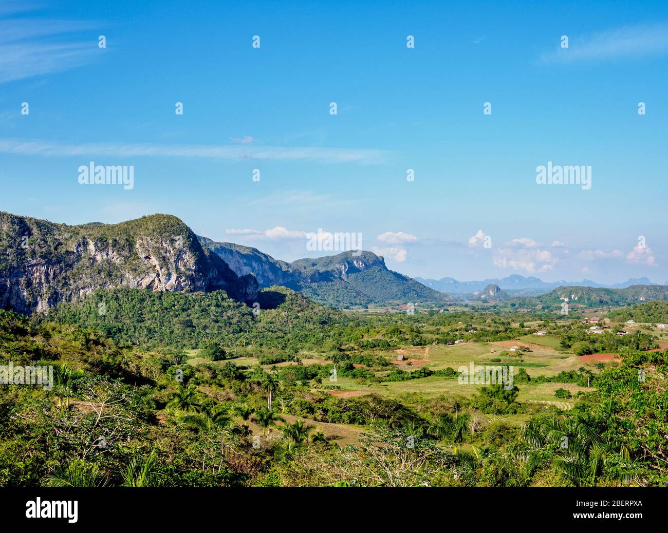 Vinales Valley, landscape from Los Acuaticos Mount, UNESCO World