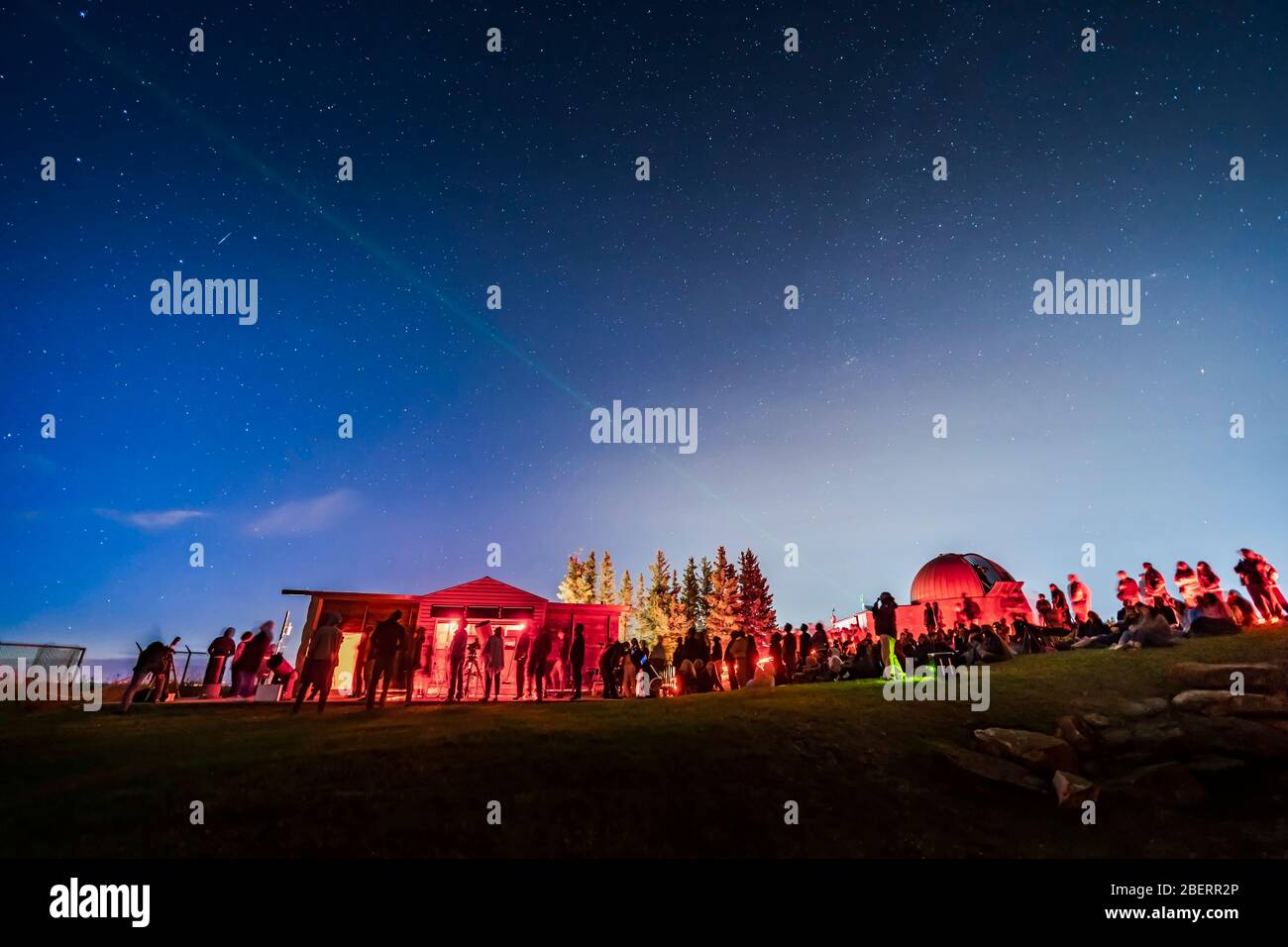 Laser-guided sky tour at the Rothney Astrophysical Observatory in ...