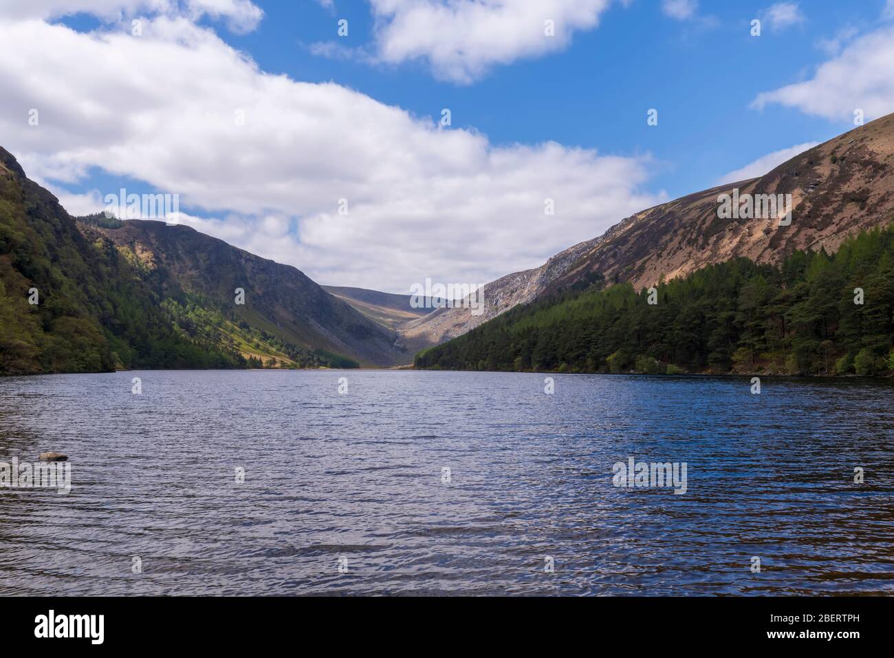 Upper Lake at Glendalough, County Wicklow, Ireland. Stock Photo