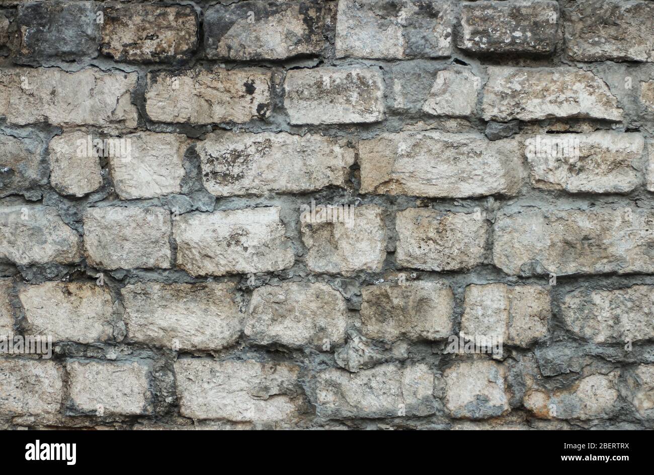 Texture of old brickwork closeup as background Stock Photo