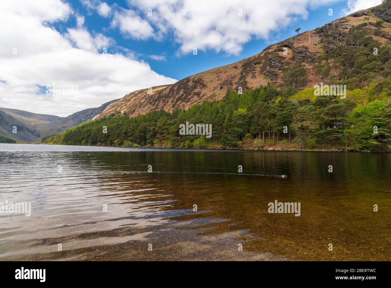 Upper Lake at Glendalough, County Wicklow, Ireland. Stock Photo