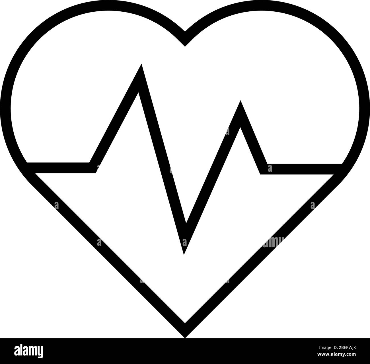 cardiogram icon vector outline design Stock Vector Image & Art - Alamy