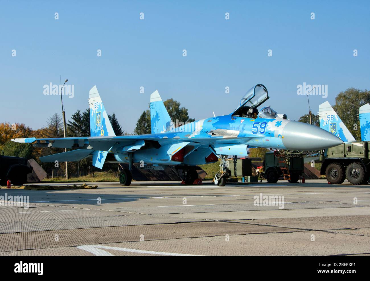 Ukrainian Air Force Su-27 during 