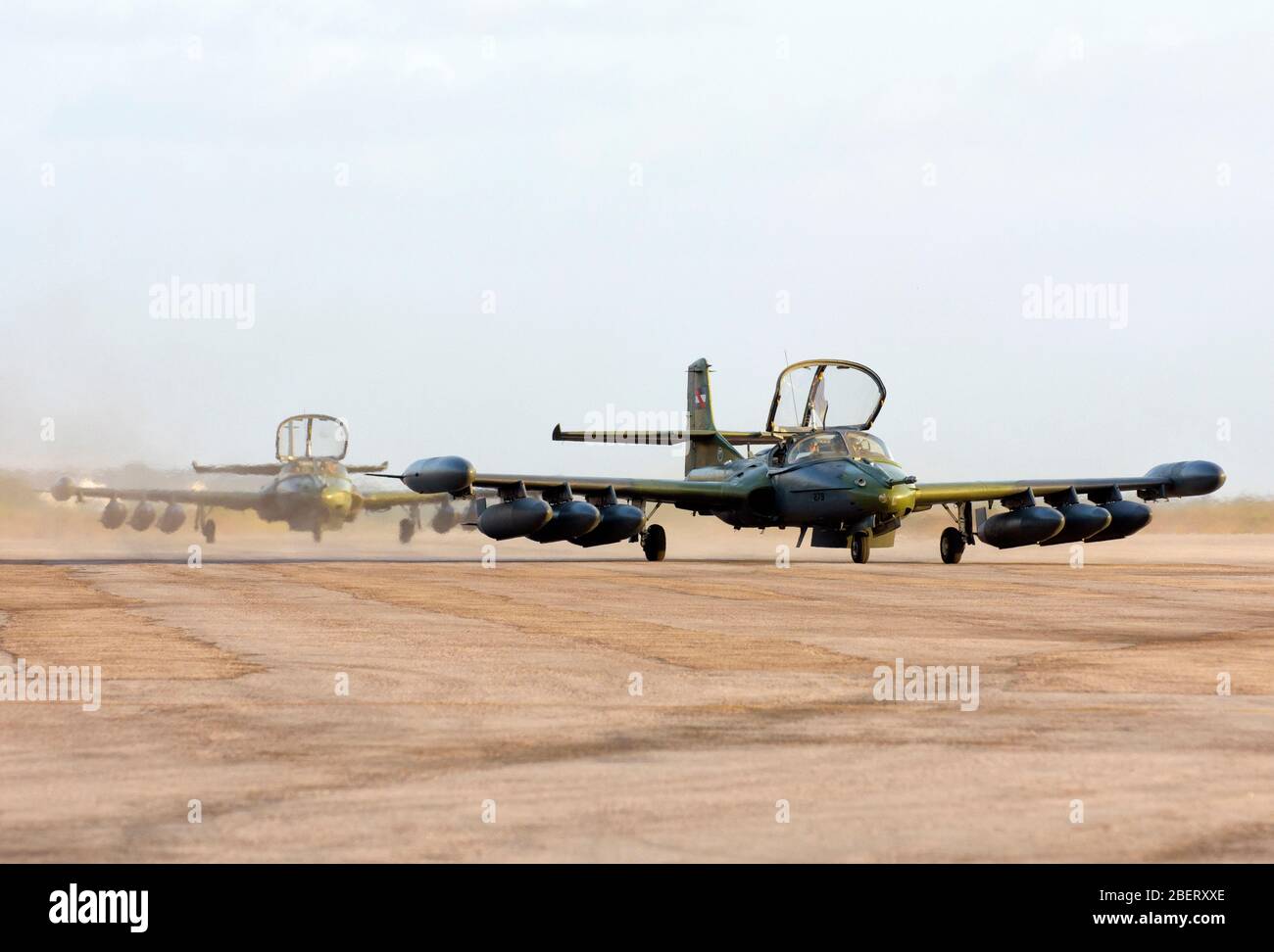 Uruguayan Air Force A-37 attack aircraft. Stock Photo