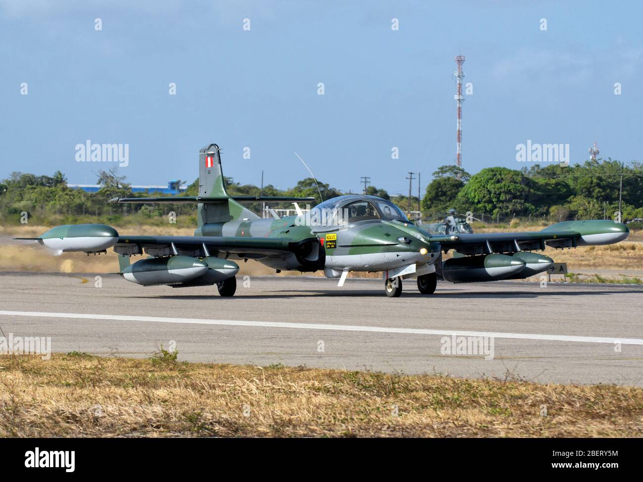 Peruvian Air Force A-37 attack aircraft. Stock Photo
