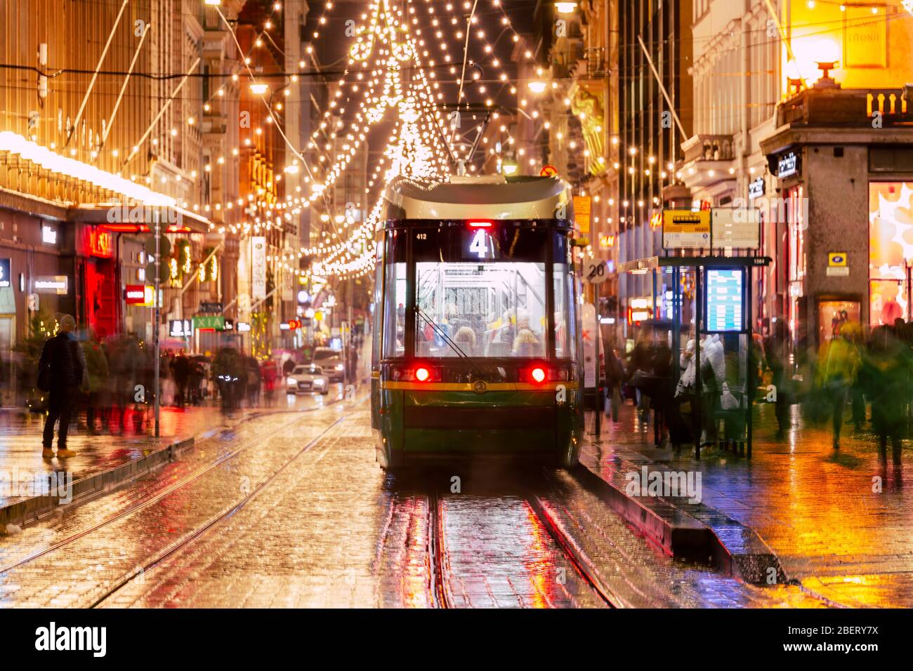 Christmas market decorations in helsinki street,Finland Stock Photo - Alamy