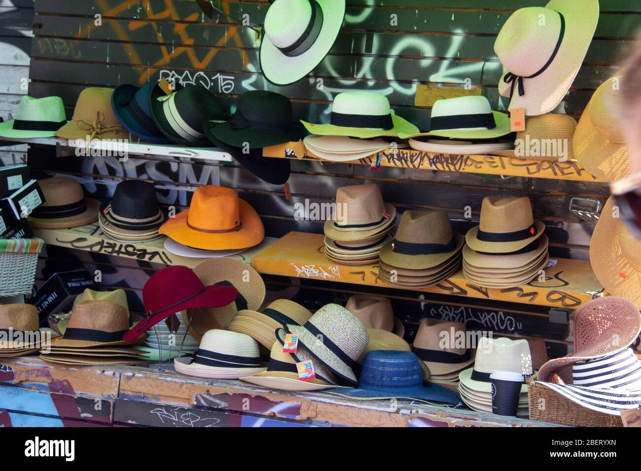 hats for sale Stock Photo