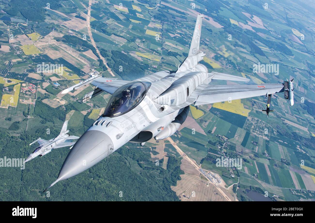 Polish Air Force F-16 aircraft during Exercise NATO Tiger Meet Stock Photo  - Alamy