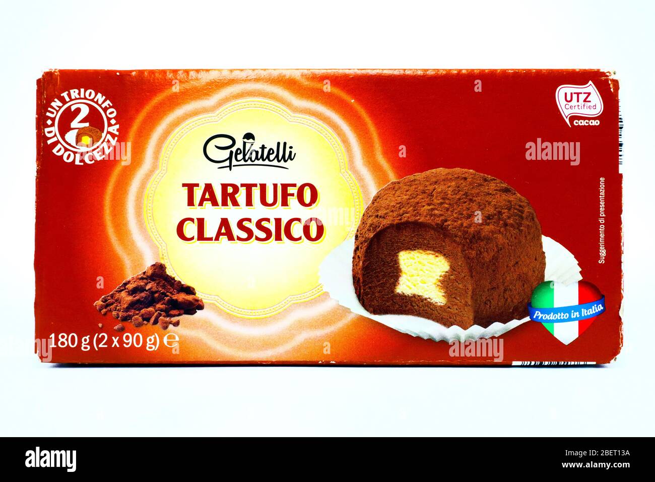 Gelatelli Chocolate Truffle Ice Cream sold by LIDL Supermarket chain Stock  Photo - Alamy