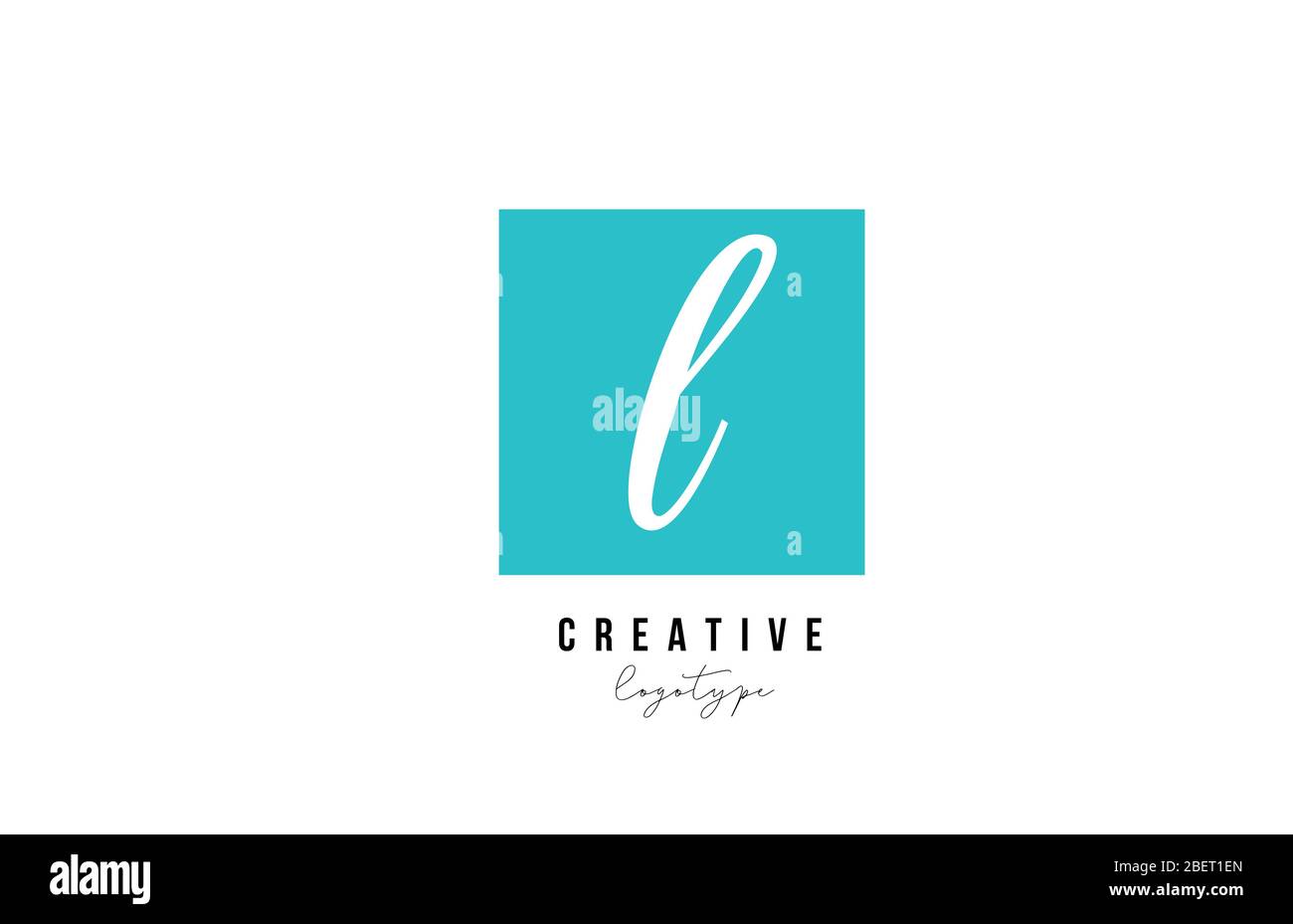 blue L square alphabet letter logo icon design for company and business ...