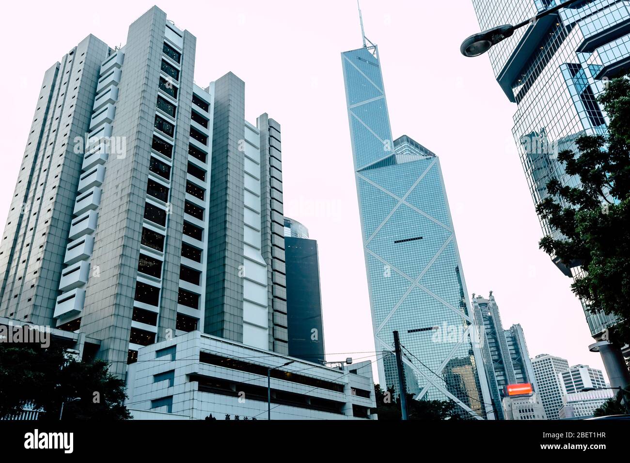 Hong Kong Corporate Buildings. Modern office in China Stock Photo Alamy