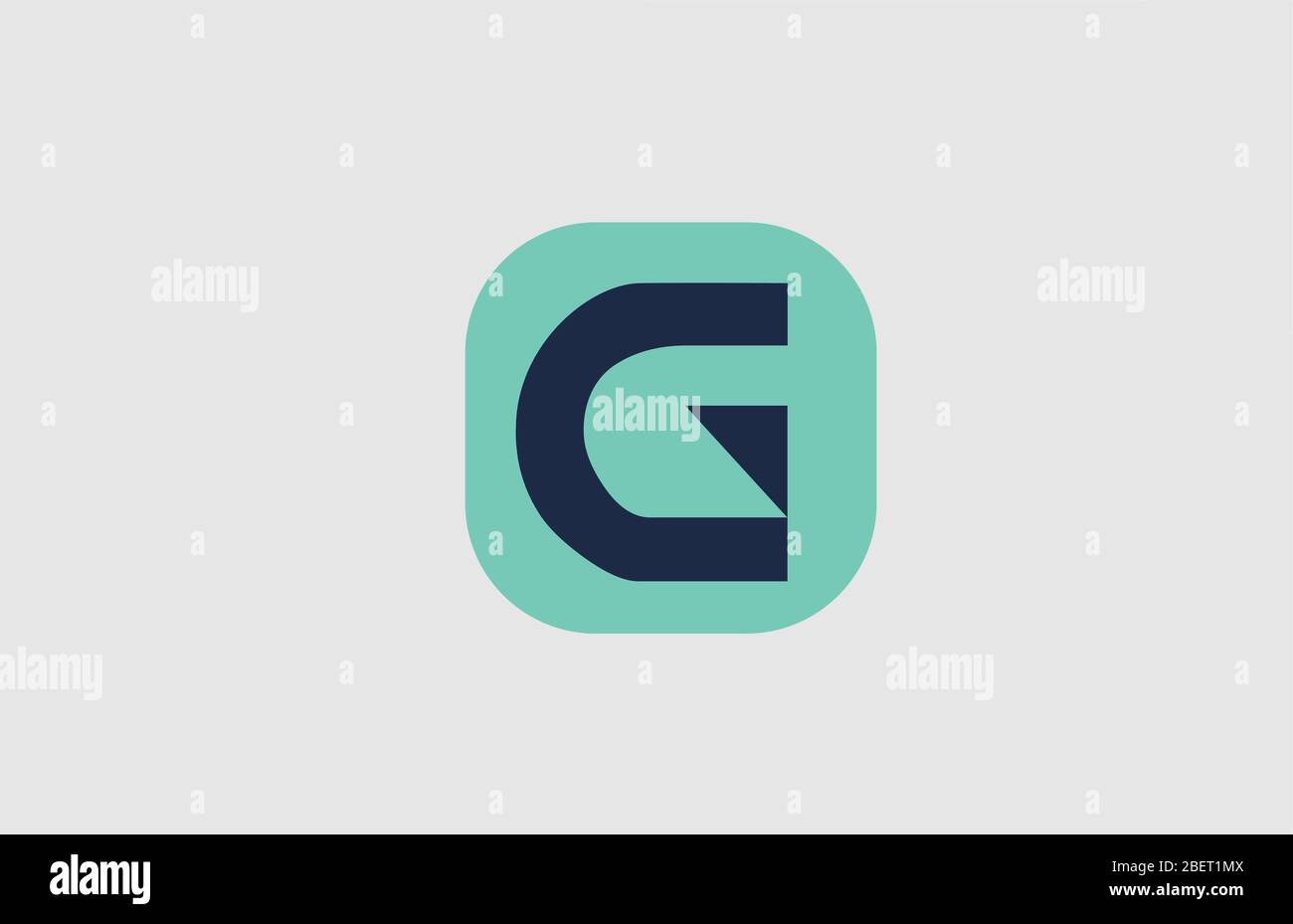 Alphabet G Green Square Icon Letter Logo Design For Business And Company Stock Vector Image Art Alamy