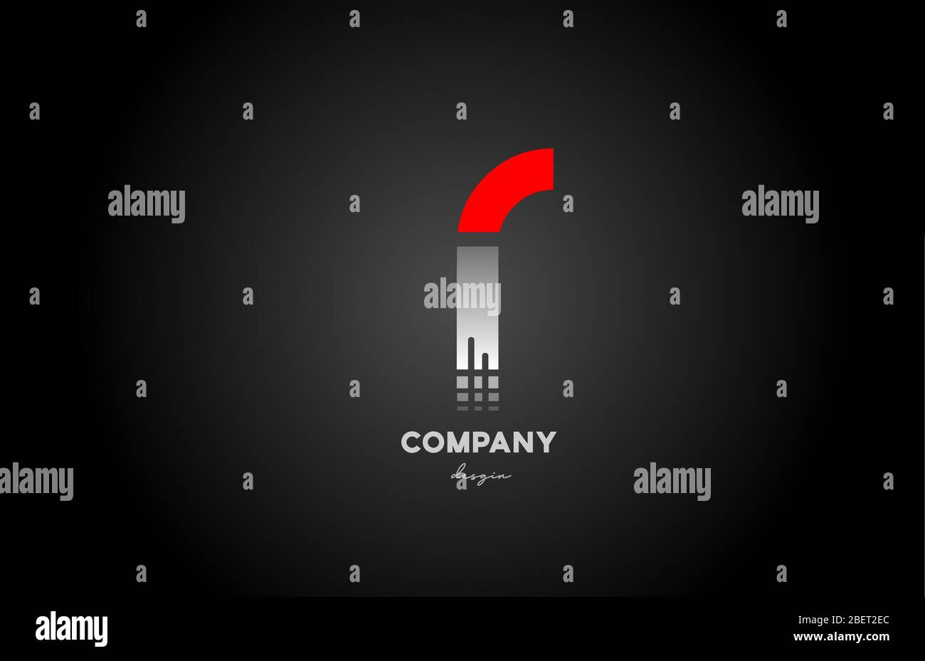R red grey alphabet letter logo icon design for company and business ...