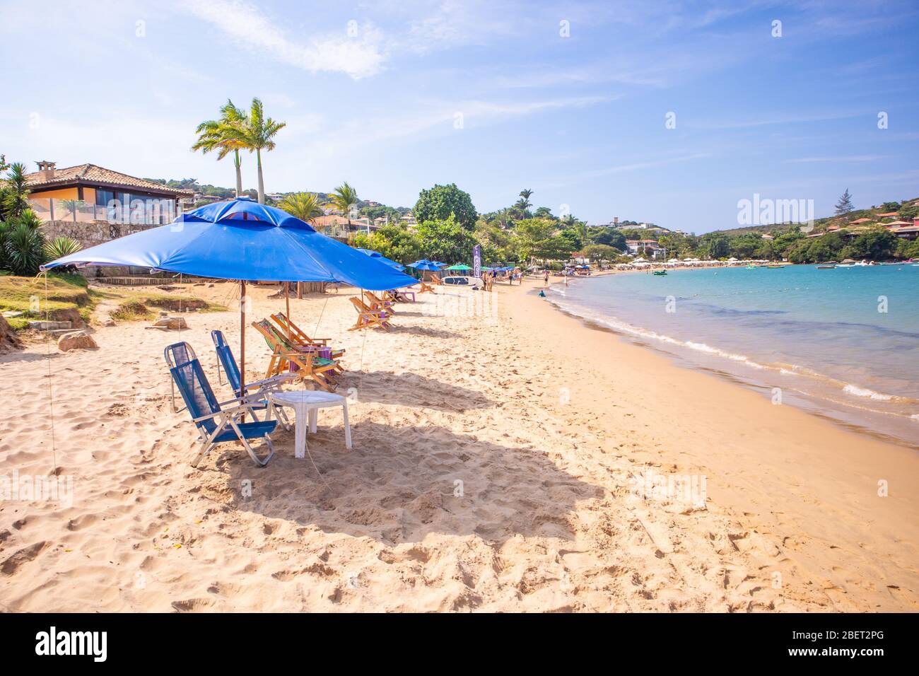 Ferradura Beach In Buzios Rio De Janeiro Brazil Beach Chair And Tent Stock Photo Alamy