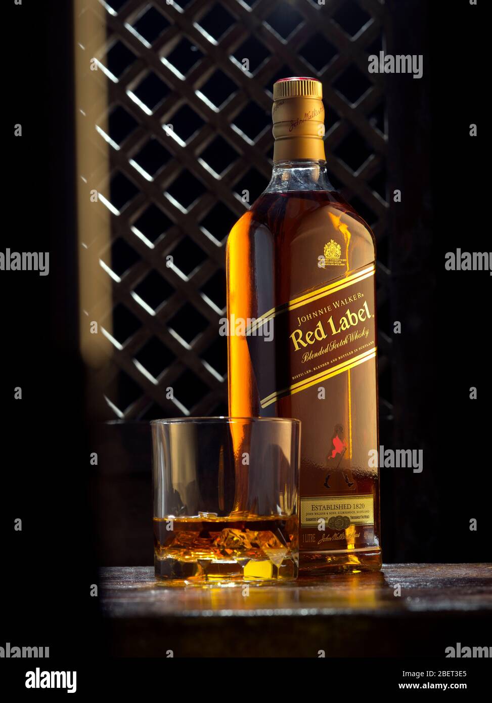 red label Stock Photo
