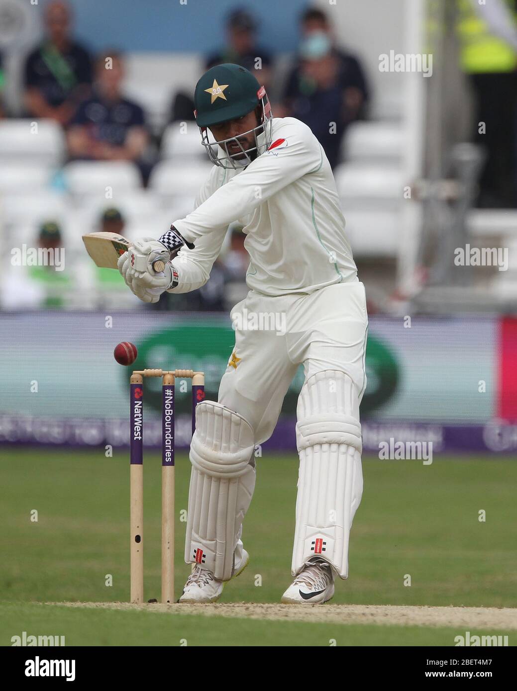 LEEDS, UK - JUNE 1ST Hasan Ali of Pakistan during the first day of the Second Nat West Test match between England and Pakistan at Headingley Cricket Ground, Leeds on Friday 1st June 2018. (Credit: Mark Fletcher | MI News) Stock Photo