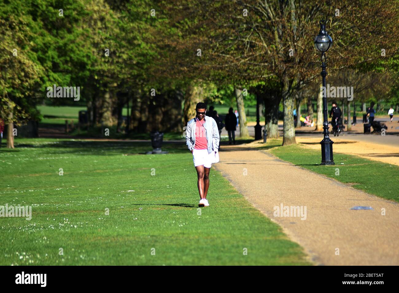 People enjoying nice weather during lockdown due to covid19 in Hyde