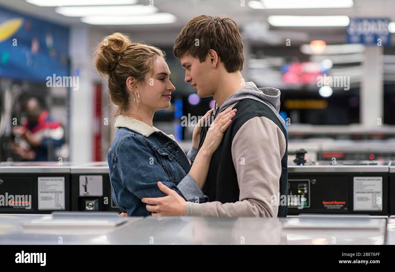 Original Film Title: BABY DRIVER. English Title: BABY DRIVER. Film  Director: EDGAR WRIGHT. Year: 2017. Stars: LILY JAMES. Credit: TRISTAR  PICTURES / Album Stock Photo - Alamy