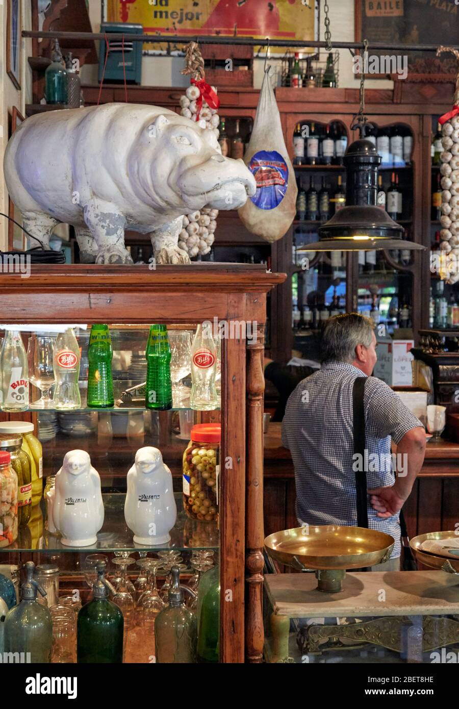 Cafe 'El Hipopotamo'. San Telmo, Buenos Aires. Stock Photo