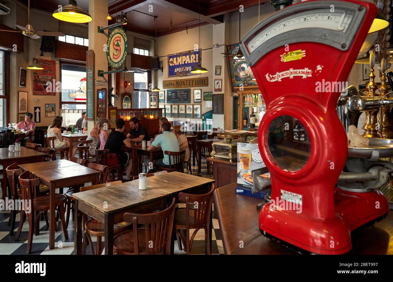 Cafe 'El Hipopotamo'. San Telmo, Buenos Aires. Stock Photo