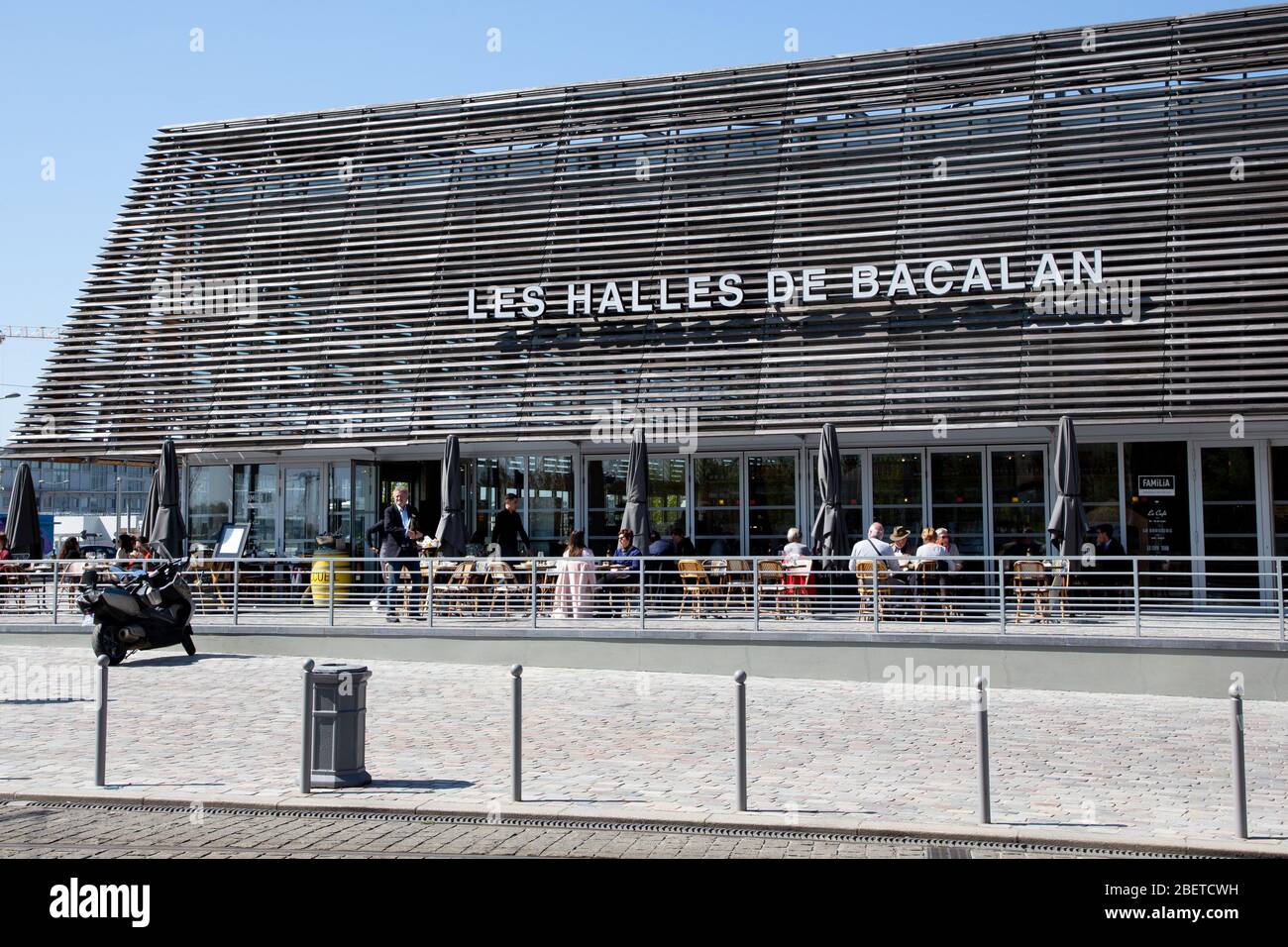 Bordeaux Nouvelle Aquitaine / France - 03 28 2019 : halles de Bacalan covered market bordeaux Stock Photo