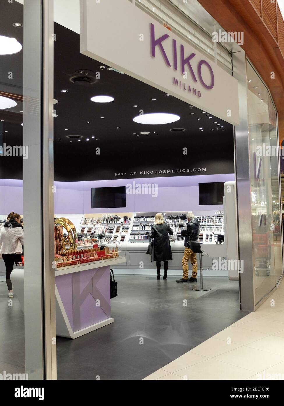 Kiko storefront. KIKO is an Italian cosmetics company. It was founded ...