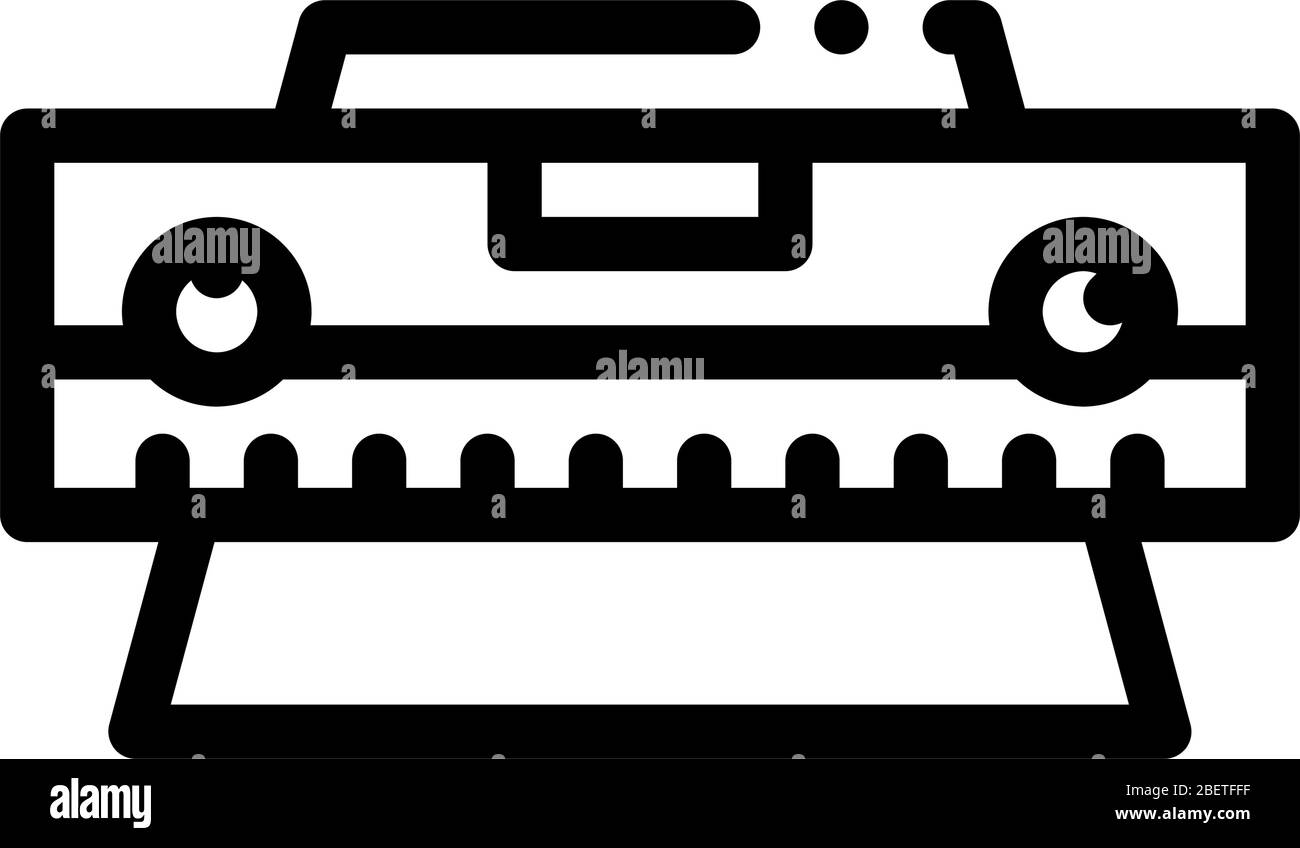 tile length measurement icon vector outline illustration Stock Vector ...