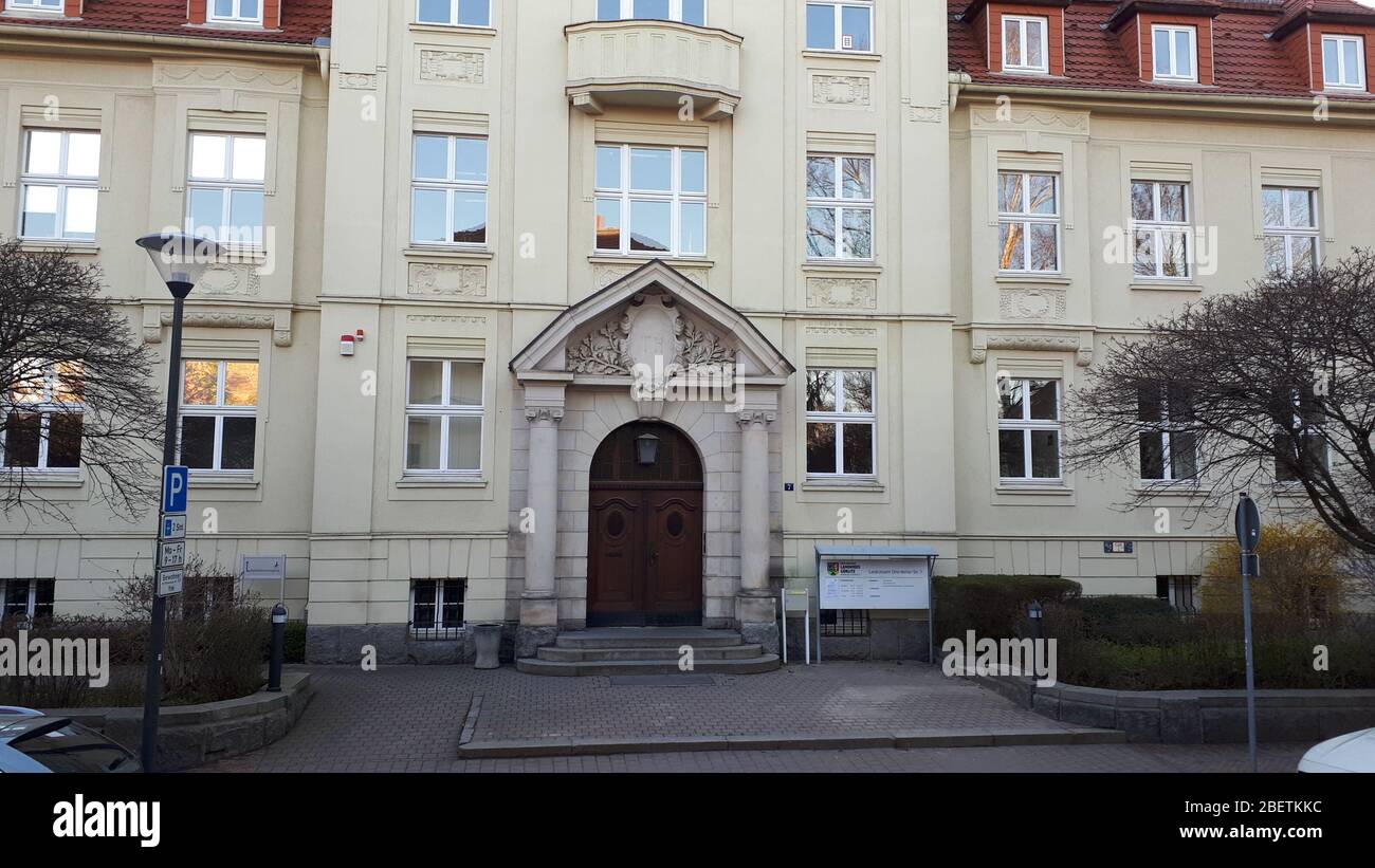 görlitz , kreishaus , ausländerbehörde Stock Photo - Alamy