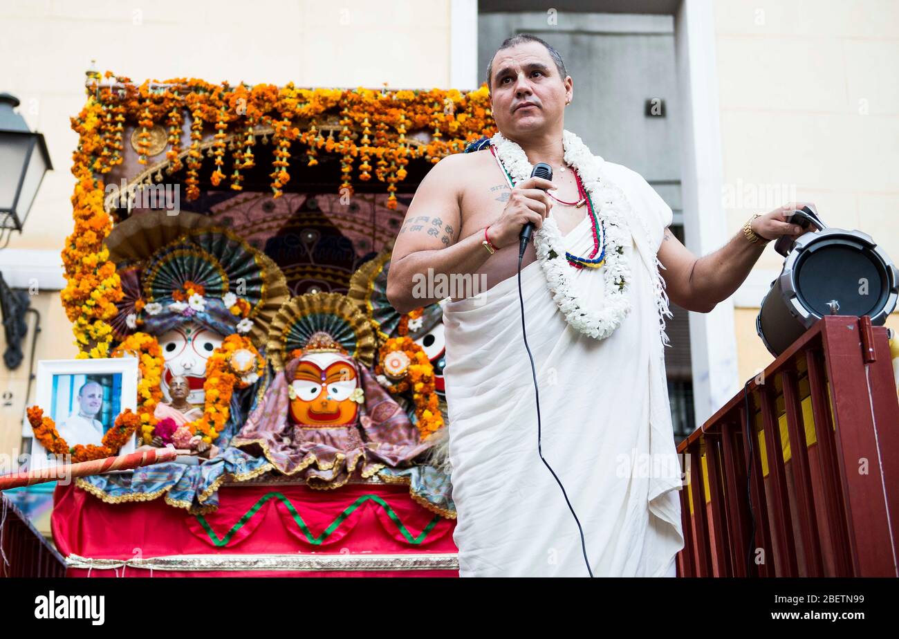 BELO HORIZONTE, MG - 22.08.2015: FESTIVAL RATHA-YATRA - evento religioso-cultural  milenar organizado pela Movimento Hare Krishna de Belo Horizonte. (Foto:  Nereu Jr. / Fotoarena Stock Photo - Alamy