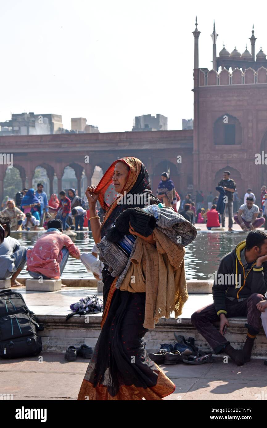 Delhi, India. The Jama Majid Stock Photo Alamy